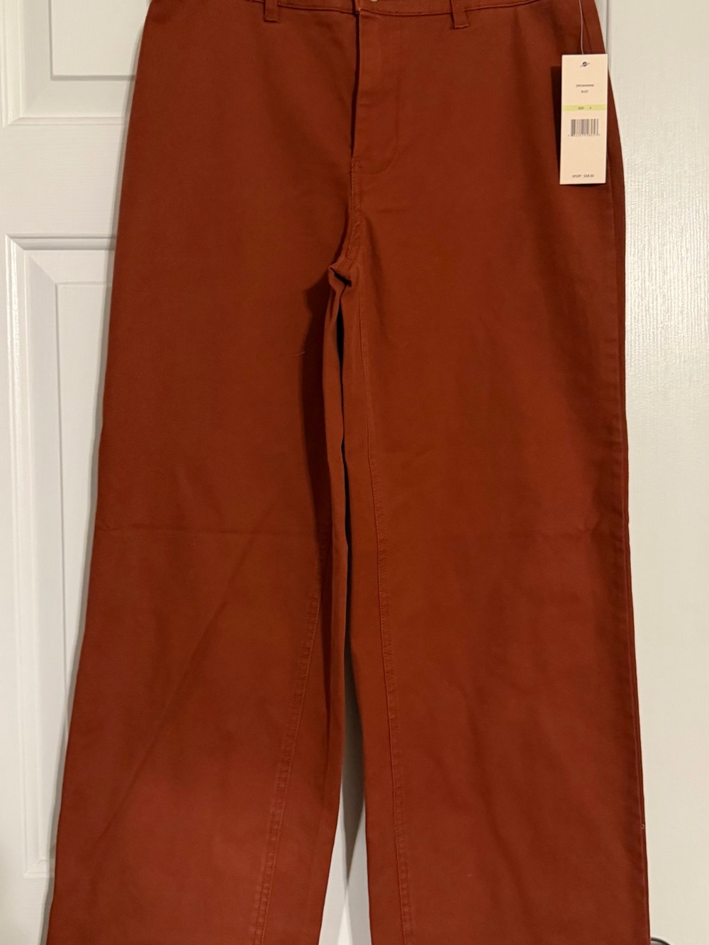 Nanette Lepore Wide-Leg Pants in Rust Orange